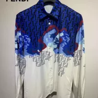 Cheap Fendi Shirts Long Sleeved For Men #1340451 Replica Wholesale [$41.00 USD] [ITEM#1340451] on Replica Fendi Shirts