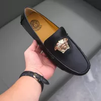 Cheap Versace Leather Shoes For Men #1340935 Replica Wholesale [$76.00 USD] [ITEM#1340935] on Replica Versace Leather Shoes