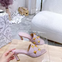 Cheap Valentino Slippers For Women #1340969 Replica Wholesale [$92.00 USD] [ITEM#1340969] on Replica Valentino Slippers