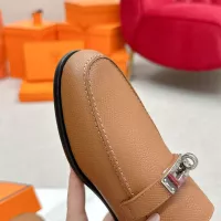 Cheap Hermes Leather Shoes For Women #1341211 Replica Wholesale [$125.00 USD] [ITEM#1341211] on Replica Hermes Leather Shoes