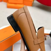 Cheap Hermes Leather Shoes For Women #1341211 Replica Wholesale [$125.00 USD] [ITEM#1341211] on Replica Hermes Leather Shoes
