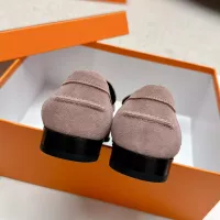 Cheap Hermes Leather Shoes For Women #1341216 Replica Wholesale [$125.00 USD] [ITEM#1341216] on Replica Hermes Leather Shoes