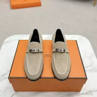 Cheap Hermes Leather Shoes For Women #1341217 Replica Wholesale [$125.00 USD] [ITEM#1341217] on Replica Hermes Leather Shoes