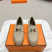 Cheap Hermes Leather Shoes For Women #1341221 Replica Wholesale [$125.00 USD] [ITEM#1341221] on Replica Hermes Leather Shoes