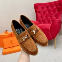 Cheap Hermes Leather Shoes For Women #1341222 Replica Wholesale [$125.00 USD] [ITEM#1341222] on Replica Hermes Leather Shoes