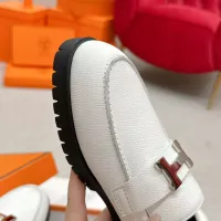 Cheap Hermes Leather Shoes For Women #1341224 Replica Wholesale [$125.00 USD] [ITEM#1341224] on Replica Hermes Leather Shoes