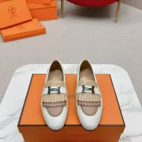 Cheap Hermes Leather Shoes For Women #1341227 Replica Wholesale [$125.00 USD] [ITEM#1341227] on Replica Hermes Leather Shoes