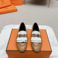 Cheap Hermes Leather Shoes For Women #1341229 Replica Wholesale [$125.00 USD] [ITEM#1341229] on Replica Hermes Leather Shoes
