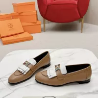 Cheap Hermes Leather Shoes For Women #1341229 Replica Wholesale [$125.00 USD] [ITEM#1341229] on Replica Hermes Leather Shoes