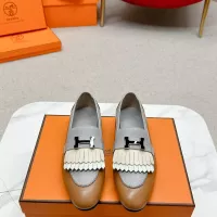 Cheap Hermes Leather Shoes For Women #1341230 Replica Wholesale [$125.00 USD] [ITEM#1341230] on Replica Hermes Leather Shoes