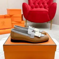 Cheap Hermes Leather Shoes For Women #1341230 Replica Wholesale [$125.00 USD] [ITEM#1341230] on Replica Hermes Leather Shoes