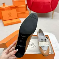 Cheap Hermes Leather Shoes For Women #1341230 Replica Wholesale [$125.00 USD] [ITEM#1341230] on Replica Hermes Leather Shoes