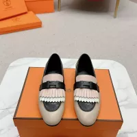 Cheap Hermes Leather Shoes For Women #1341237 Replica Wholesale [$125.00 USD] [ITEM#1341237] on Replica Hermes Leather Shoes