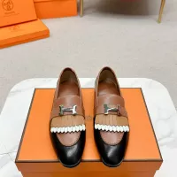 Cheap Hermes Leather Shoes For Women #1341241 Replica Wholesale [$125.00 USD] [ITEM#1341241] on Replica Hermes Leather Shoes