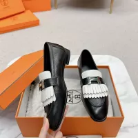 Cheap Hermes Leather Shoes For Women #1341245 Replica Wholesale [$125.00 USD] [ITEM#1341245] on Replica Hermes Leather Shoes