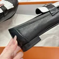 Cheap Hermes Leather Shoes For Women #1341245 Replica Wholesale [$125.00 USD] [ITEM#1341245] on Replica Hermes Leather Shoes