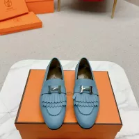 Cheap Hermes Leather Shoes For Women #1341260 Replica Wholesale [$125.00 USD] [ITEM#1341260] on Replica Hermes Leather Shoes