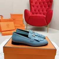 Cheap Hermes Leather Shoes For Women #1341260 Replica Wholesale [$125.00 USD] [ITEM#1341260] on Replica Hermes Leather Shoes