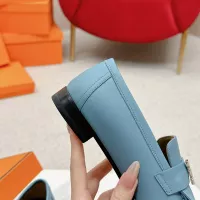 Cheap Hermes Leather Shoes For Women #1341260 Replica Wholesale [$125.00 USD] [ITEM#1341260] on Replica Hermes Leather Shoes