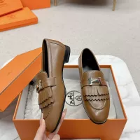 Cheap Hermes Leather Shoes For Women #1341261 Replica Wholesale [$125.00 USD] [ITEM#1341261] on Replica Hermes Leather Shoes