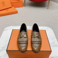 Cheap Hermes Leather Shoes For Women #1341261 Replica Wholesale [$125.00 USD] [ITEM#1341261] on Replica Hermes Leather Shoes