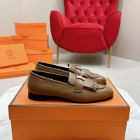 Cheap Hermes Leather Shoes For Women #1341261 Replica Wholesale [$125.00 USD] [ITEM#1341261] on Replica Hermes Leather Shoes