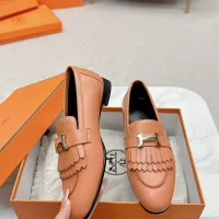 Cheap Hermes Leather Shoes For Women #1341262 Replica Wholesale [$125.00 USD] [ITEM#1341262] on Replica Hermes Leather Shoes