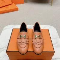 Cheap Hermes Leather Shoes For Women #1341262 Replica Wholesale [$125.00 USD] [ITEM#1341262] on Replica Hermes Leather Shoes