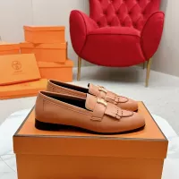 Cheap Hermes Leather Shoes For Women #1341262 Replica Wholesale [$125.00 USD] [ITEM#1341262] on Replica Hermes Leather Shoes
