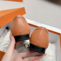 Cheap Hermes Leather Shoes For Women #1341262 Replica Wholesale [$125.00 USD] [ITEM#1341262] on Replica Hermes Leather Shoes