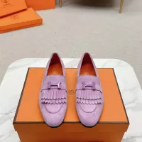 Cheap Hermes Leather Shoes For Women #1341266 Replica Wholesale [$125.00 USD] [ITEM#1341266] on Replica Hermes Leather Shoes