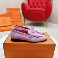 Cheap Hermes Leather Shoes For Women #1341266 Replica Wholesale [$125.00 USD] [ITEM#1341266] on Replica Hermes Leather Shoes