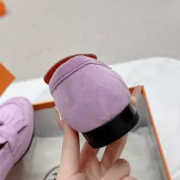 Cheap Hermes Leather Shoes For Women #1341266 Replica Wholesale [$125.00 USD] [ITEM#1341266] on Replica Hermes Leather Shoes