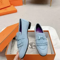 Cheap Hermes Leather Shoes For Women #1341268 Replica Wholesale [$125.00 USD] [ITEM#1341268] on Replica Hermes Leather Shoes