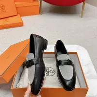Cheap Hermes Leather Shoes For Women #1341272 Replica Wholesale [$125.00 USD] [ITEM#1341272] on Replica Hermes Leather Shoes