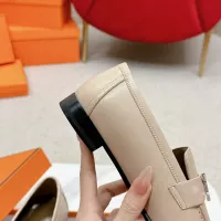 Cheap Hermes Leather Shoes For Women #1341276 Replica Wholesale [$125.00 USD] [ITEM#1341276] on Replica Hermes Leather Shoes