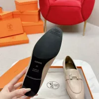 Cheap Hermes Leather Shoes For Women #1341276 Replica Wholesale [$125.00 USD] [ITEM#1341276] on Replica Hermes Leather Shoes