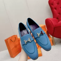 Cheap Hermes Leather Shoes For Women #1341277 Replica Wholesale [$125.00 USD] [ITEM#1341277] on Replica Hermes Leather Shoes
