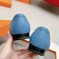 Cheap Hermes Leather Shoes For Women #1341277 Replica Wholesale [$125.00 USD] [ITEM#1341277] on Replica Hermes Leather Shoes