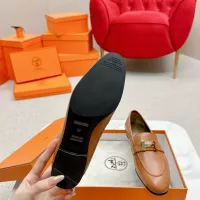 Cheap Hermes Leather Shoes For Women #1341278 Replica Wholesale [$125.00 USD] [ITEM#1341278] on Replica Hermes Leather Shoes
