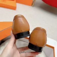 Cheap Hermes Leather Shoes For Women #1341279 Replica Wholesale [$125.00 USD] [ITEM#1341279] on Replica Hermes Leather Shoes