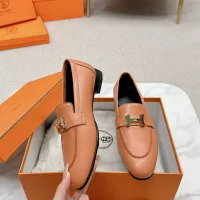 Cheap Hermes Leather Shoes For Women #1341280 Replica Wholesale [$125.00 USD] [ITEM#1341280] on Replica Hermes Leather Shoes