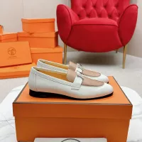 Cheap Hermes Leather Shoes For Women #1341286 Replica Wholesale [$125.00 USD] [ITEM#1341286] on Replica Hermes Leather Shoes