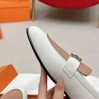 Cheap Hermes Leather Shoes For Women #1341286 Replica Wholesale [$125.00 USD] [ITEM#1341286] on Replica Hermes Leather Shoes