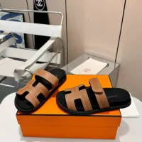 Cheap Hermes Slippers For Men #1341296 Replica Wholesale [$98.00 USD] [ITEM#1341296] on Replica Hermes Slippers