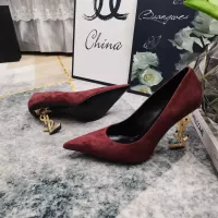 Cheap Yves Saint Laurent YSL High-Heeled Shoes For Women #1341347 Replica Wholesale [$122.00 USD] [ITEM#1341347] on Replica Yves Saint Laurent YSL High-Heeled Shoes