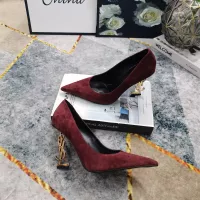 Cheap Yves Saint Laurent YSL High-Heeled Shoes For Women #1341347 Replica Wholesale [$122.00 USD] [ITEM#1341347] on Replica Yves Saint Laurent YSL High-Heeled Shoes
