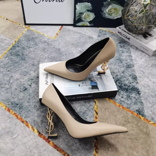 Cheap Yves Saint Laurent YSL High-Heeled Shoes For Women #1341364 Replica Wholesale [$122.00 USD] [ITEM#1341364] on Replica Yves Saint Laurent YSL High-Heeled Shoes