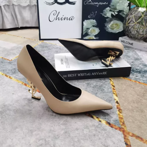 Cheap Yves Saint Laurent YSL High-Heeled Shoes For Women #1341364 Replica Wholesale [$122.00 USD] [ITEM#1341364] on Replica Yves Saint Laurent YSL High-Heeled Shoes