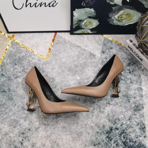 Cheap Yves Saint Laurent YSL High-Heeled Shoes For Women #1341365 Replica Wholesale [$122.00 USD] [ITEM#1341365] on Replica Yves Saint Laurent YSL High-Heeled Shoes